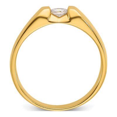 Men's 14K Yellow Gold Diamond Ring Mounting – view 2