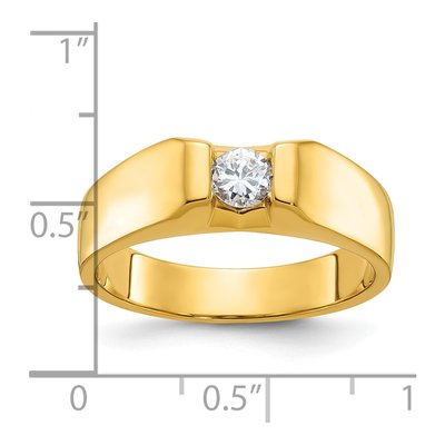 Men's 14K Yellow Gold Diamond Ring Mounting – view 3