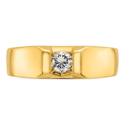 Men's 14K Yellow Gold Diamond Ring Mounting – view 6