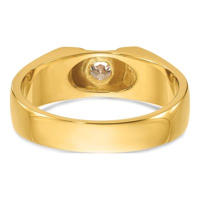 Men's 14K Yellow Gold Diamond Ring Mounting – view 7