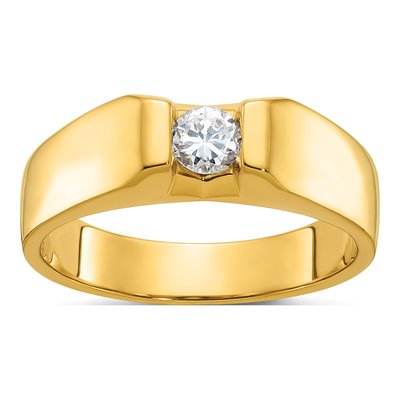Men's 14K Yellow Gold Diamond Ring Mounting