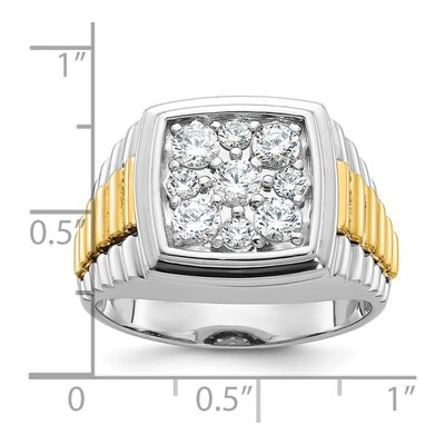 Men's 14K Two-Tone Gold Diamond Ring Mounting – view 3