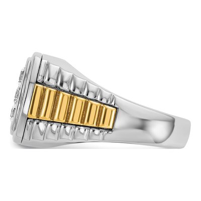 Men's 14K Two-Tone Gold Diamond Ring Mounting – view 5