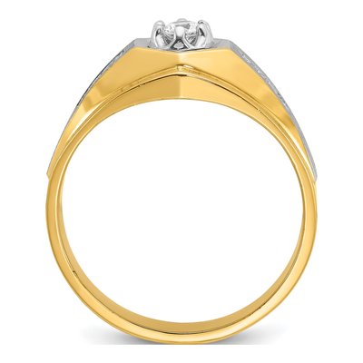 Men's 14K Yellow Gold Diamond Ring Mounting – view 2