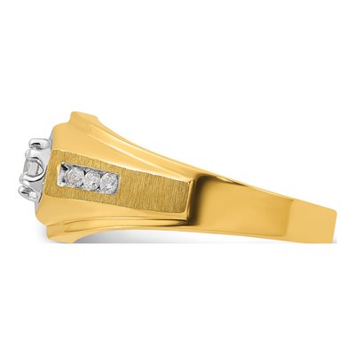Men's 14K Yellow Gold Diamond Ring Mounting – view 5