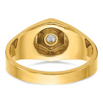 Men's 14K Yellow Gold Diamond Ring Mounting – view 7