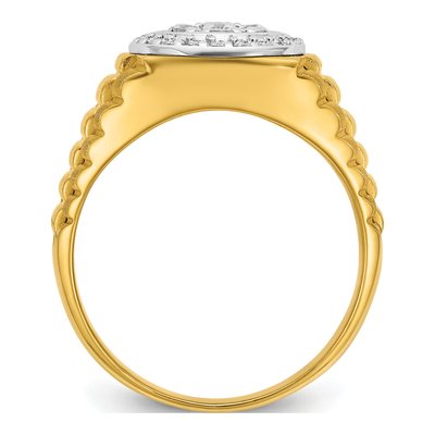 Men's 14K Two-Tone Gold Diamond Ring Mounting – view 2