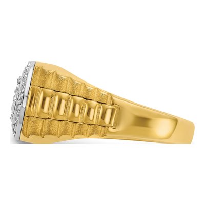 Men's 14K Two-Tone Gold Diamond Ring Mounting – view 5
