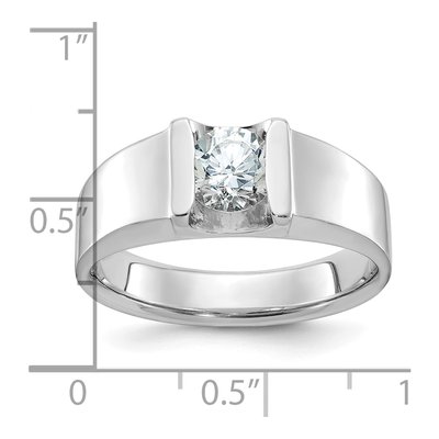 Men's 14K White Gold Diamond Ring Mounting – view 2