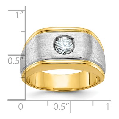 Men's 14K Two-Tone Gold Diamond Ring Mounting – view 2