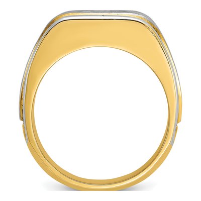 Men's 14K Two-Tone Gold Diamond Ring Mounting – view 2