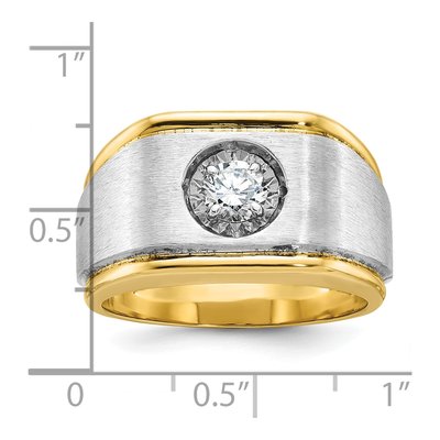 Men's 14K Two-Tone Gold Diamond Ring Mounting – view 3