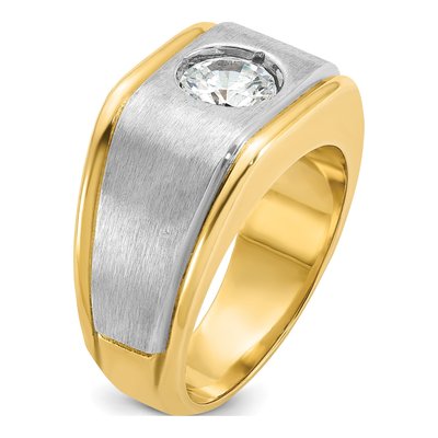 Men's 14K Two-Tone Gold 1 ct tw Lab-Grown Diamond Ring – view 6