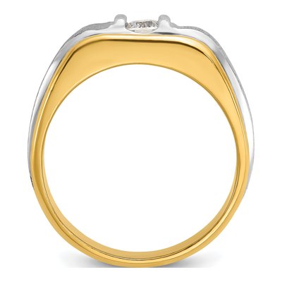 Men's 14K Two-Tone Gold Diamond Ring Mounting – view 2