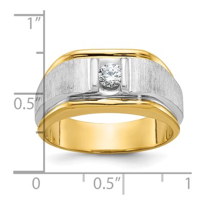 Men's 14K Two-Tone Gold Diamond Ring Mounting – view 3