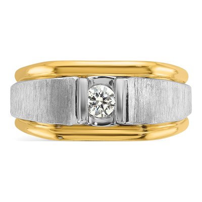 Men's 14K Two-Tone Gold Diamond Ring Mounting – view 6