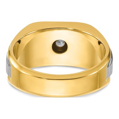Men's 14K Two-Tone Gold Diamond Ring Mounting – view 7