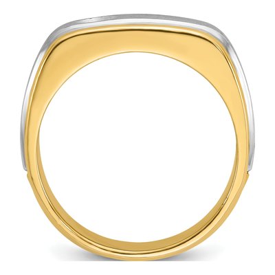 Men's 10K Two-Tone Gold 1/4 ct tw Diamond Ring – view 2