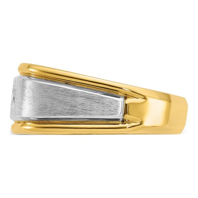 Men's 14K Two-Tone Gold Diamond Ring Mounting – view 5