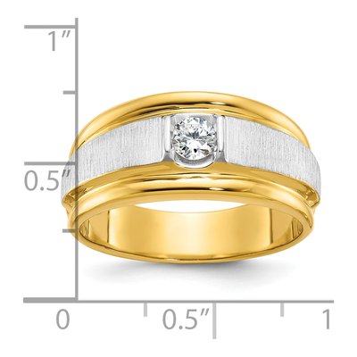 Men's 14K Two-Tone Gold Diamond Ring Mounting – view 3