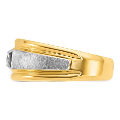 Men's 14K Two-Tone Gold Diamond Ring Mounting – view 5