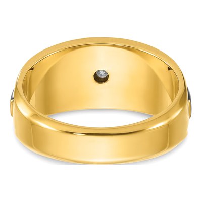 Men's 14K Two-Tone Gold Diamond Ring Mounting – view 7