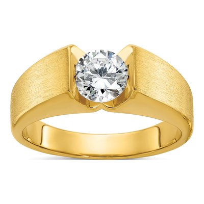 Men's 14K Yellow Gold Diamond Ring Mounting