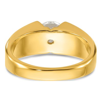 Men's 14K Yellow Gold 1 ct tw Lab-Grown Diamond Ring – view 5