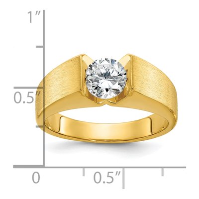 Men's 14K Yellow Gold 1 ct tw Lab-Grown Diamond Ring – view 8