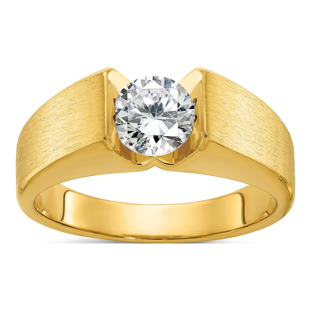 Men's 14K Gold 1ct Lab Grown Diamond Ring, Sz 10