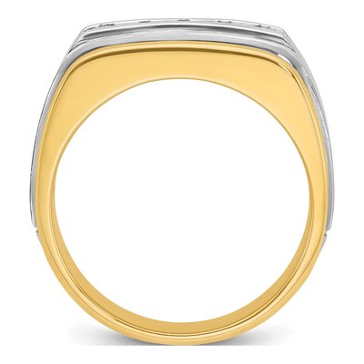 Men's 10K Two-Tone Gold Diamond Ring Mounting – view 2