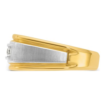 Men's 10K Two-Tone Gold Diamond Ring Mounting – view 5