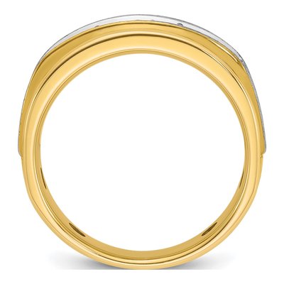 Men's 14K Two-Tone Gold 1 ct tw Diamond 5-Stone Ring – view 2