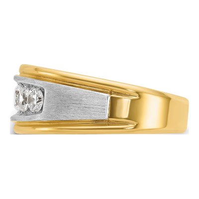 Men's 14K Two-Tone Gold 1 ct tw Diamond 5-Stone Ring – view 5