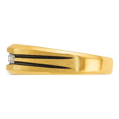 Men's 14K Yellow Gold 5-Stone Diamond Ring Mounting – view 5
