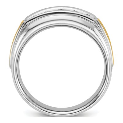 Men's 14K Two-Tone Gold Diamond Ring Mounting – view 2