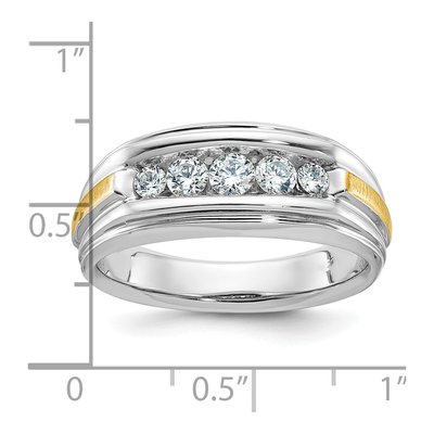 Men's 14K Two-Tone Gold Diamond Ring Mounting – view 3