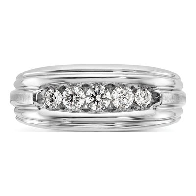 Men's 14K Two-Tone Gold Diamond Ring Mounting – view 5