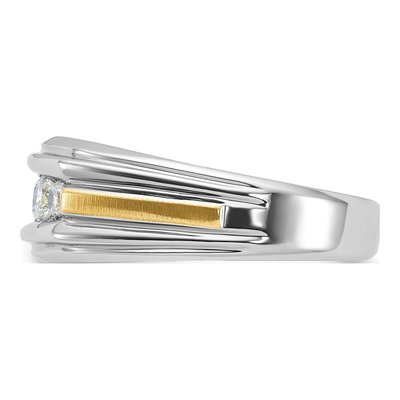 Men's 14K Two-Tone Gold Diamond Ring Mounting – view 6