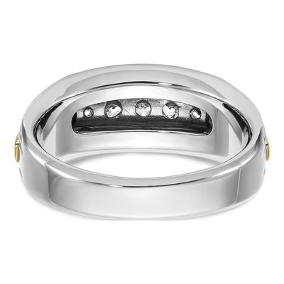 Men's 14K Two-Tone Gold Diamond Ring Mounting – view 7