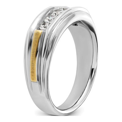 Men's 14K Two-Tone Gold Diamond Ring Mounting – view 8