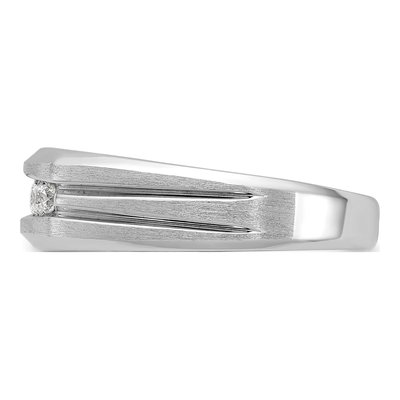 Men's 14K White Gold Five Ring Mounting – view 6