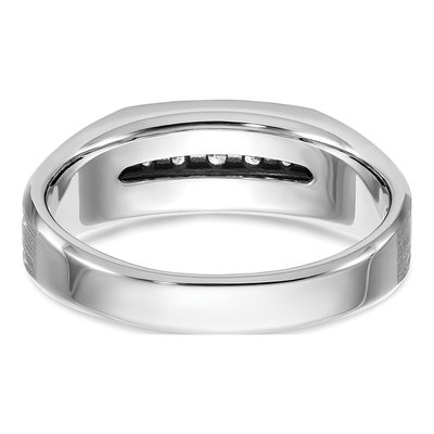 Men's 14K White Gold Five Ring Mounting – view 7
