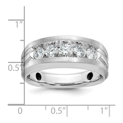 Men's 10K White Gold Diamond Ring Mounting – view 8