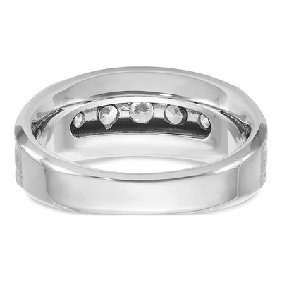 Men's 14K White Gold Diamond Ring Mounting – view 7