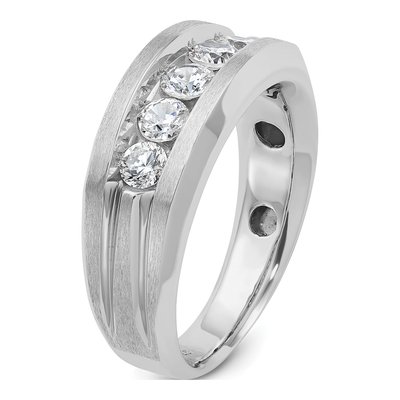 Men's 14K White Gold Diamond Ring Mounting – view 8