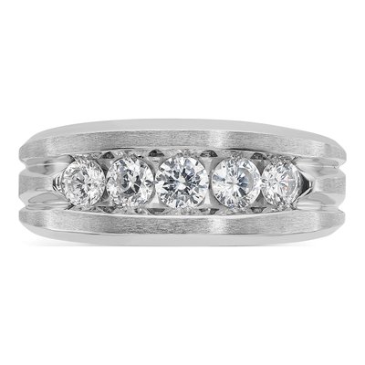 Men's 14K White Gold 1 ct tw Lab-Grown Diamond Ring – view 4