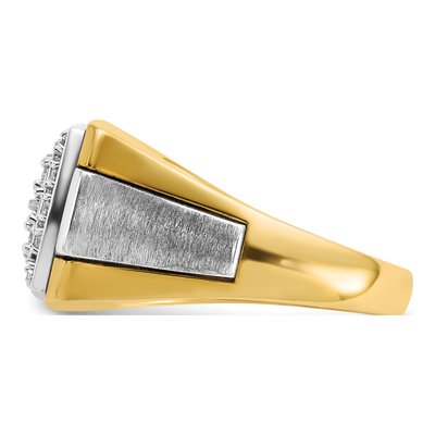 Men's 10K Two-Tone Gold Diamond Ring Mounting – view 3