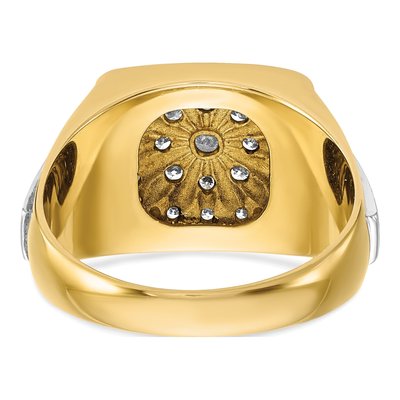 Men's 10K Two-Tone Gold Diamond Ring Mounting – view 5