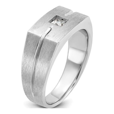 Men's 14K White Gold Diamond Ring Mounting – view 8